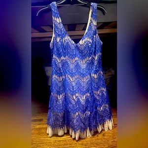 B.darlin size 9/10 lace and tan dress